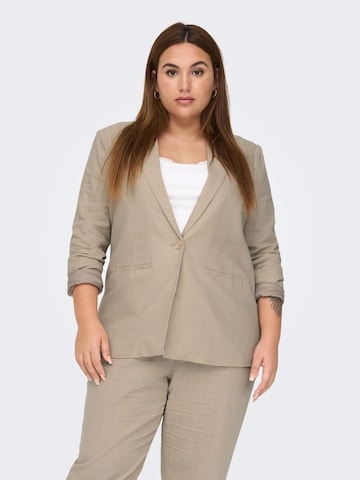 ONLY Carmakoma Blazer i beige: forside