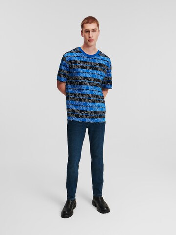 KARL LAGERFELD JEANS T-shirt i blå