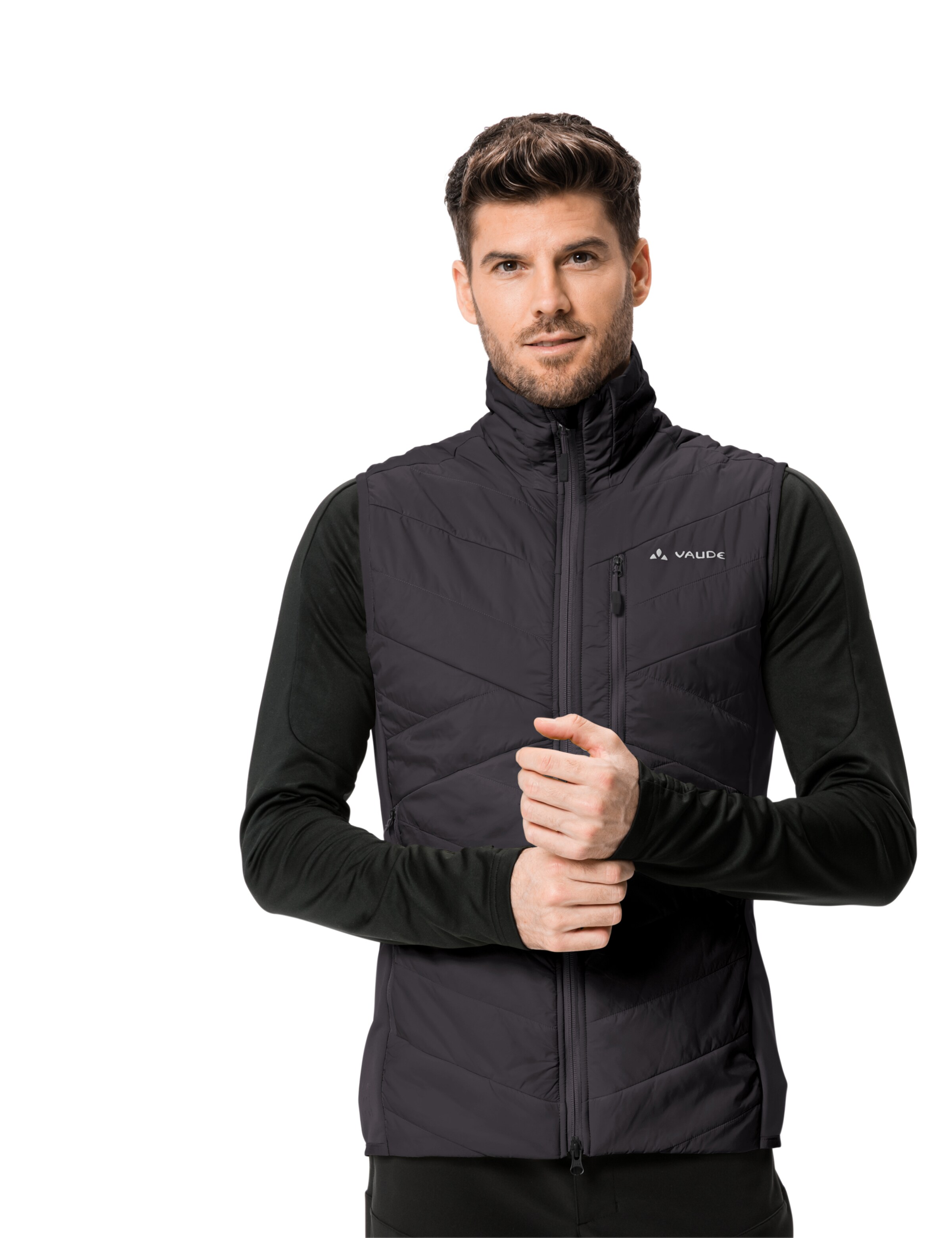 VAUDE Sports vest 'Sesvenna IV' in Black: front