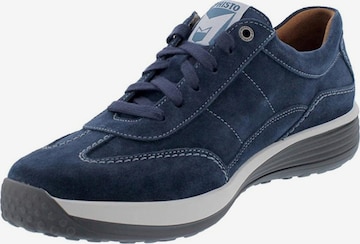 MEPHISTO Athletic Lace-Up Shoes in Blue: front