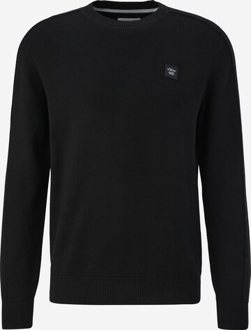 s.Oliver Sweater in Black: front