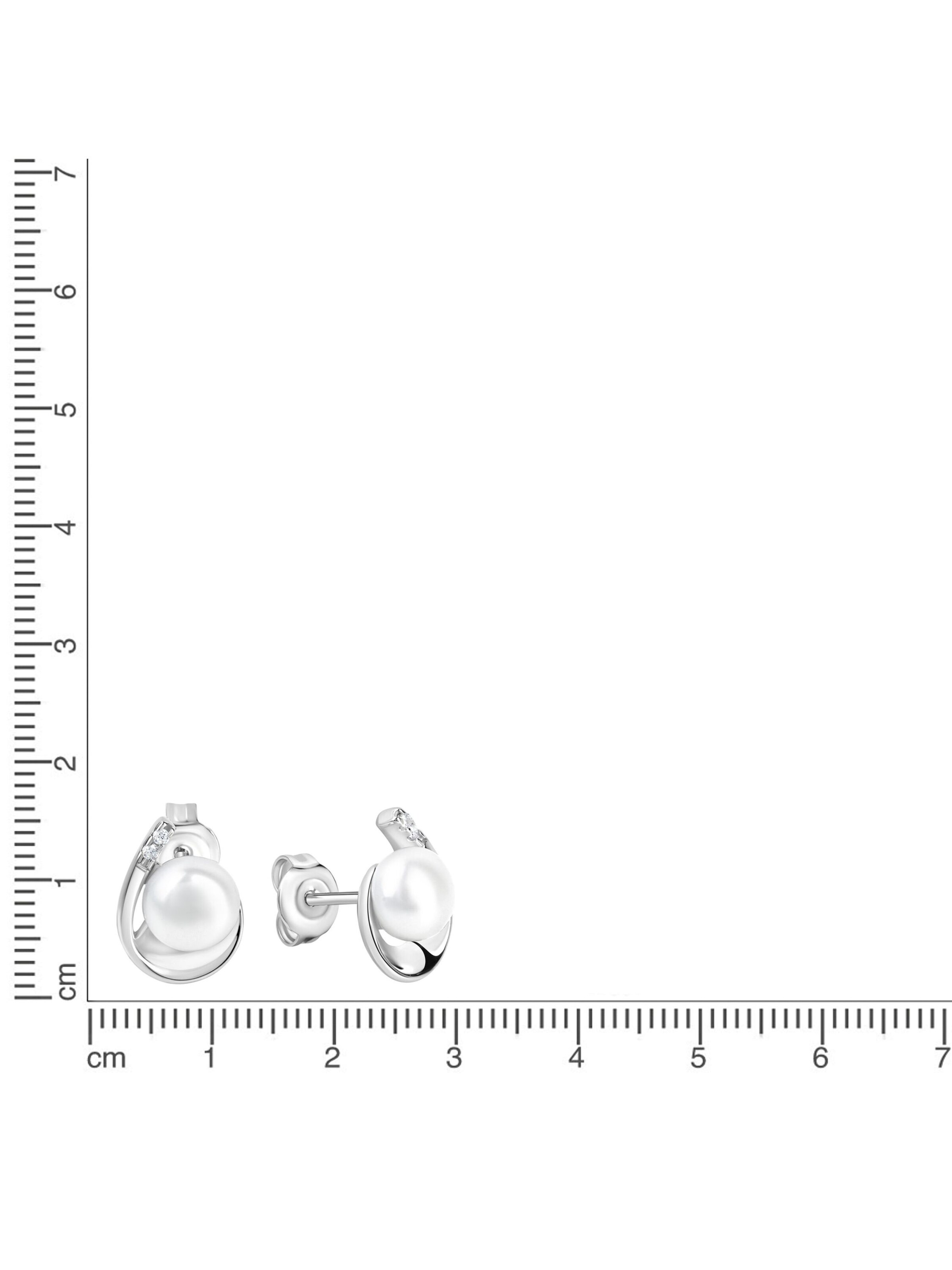 Zeeme Earrings in White