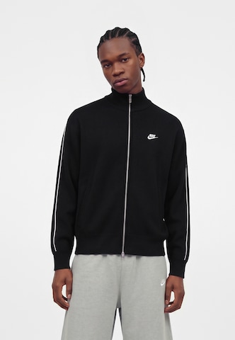 Nike Sportswear Tréning dzseki 'Club' - fekete: elől