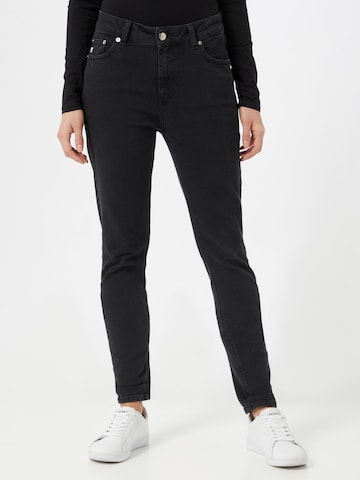 MUD Jeans Skinny Jeans 'Hazen' in Zwart: voorkant