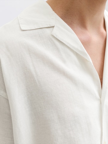 JACK & JONES Классический крой Рубашка 'JJEBREEZE' в Белый