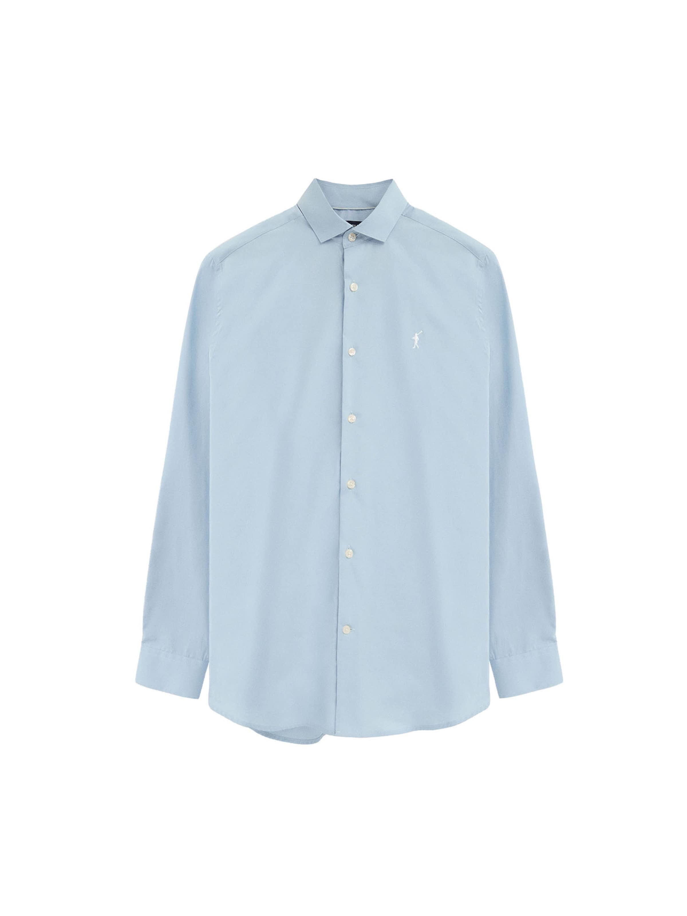 Polo Club Button Up Shirt in Blue: front