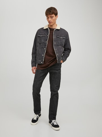 JACK & JONES Between-Season Jacket 'Jean' in Grey