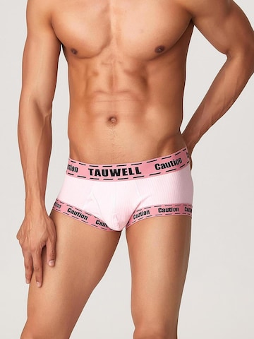 TAUWELL Boxer shorts 'Caution' in Pink: front