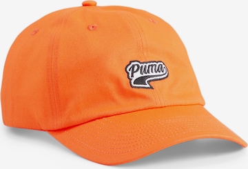 Casquette de sport PUMA en orange : devant