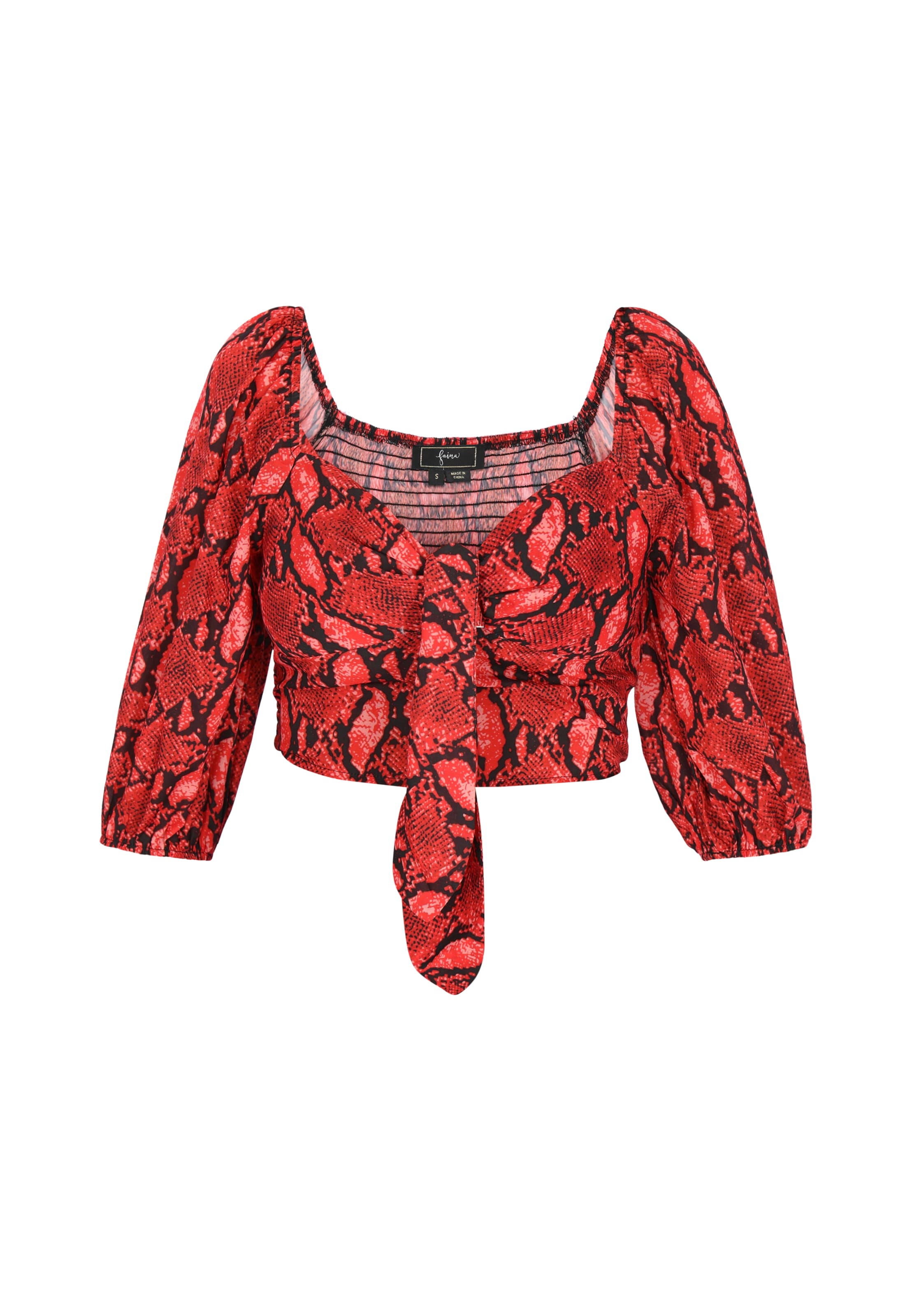 faina - Blusa en rojo: frente