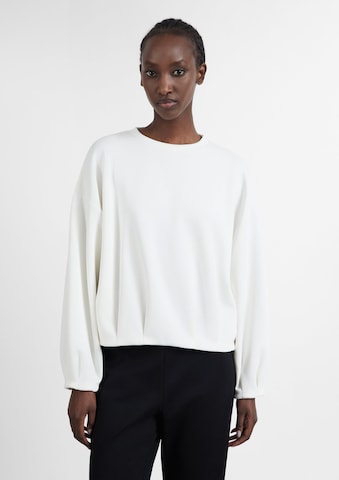 Sweat-shirt COMMA en blanc : devant