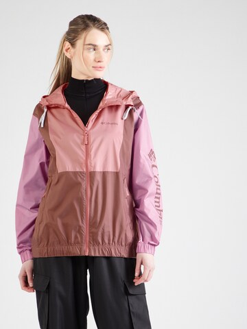 Veste outdoor COLUMBIA en rouge : devant