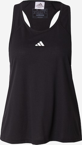 ADIDAS PERFORMANCE Sports Top 'Train Essentials' in Black: front