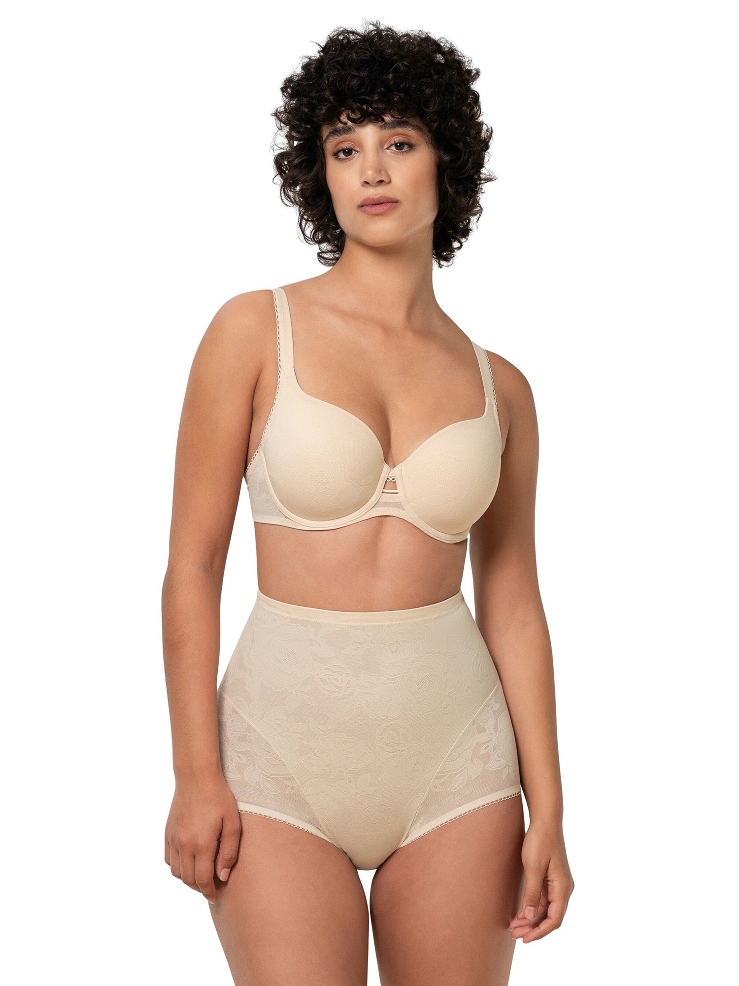 TRIUMPH Bra ' Wild Rose Sensation ' in Beige: front