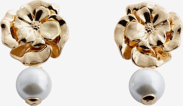 MANGO Earrings 'ELAINE' in Gold: front