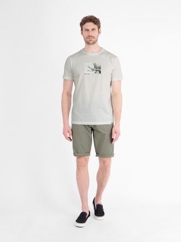 LERROS Baumwoll T-Shirt mit Motiv-Print und bequemem Rundkragen in Grau
