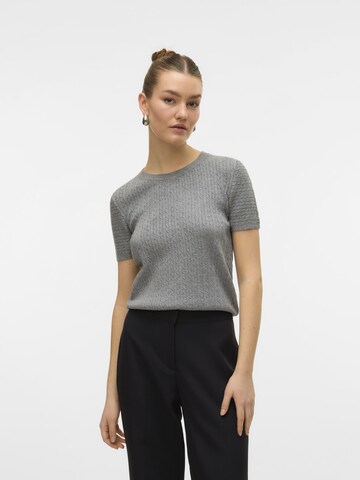 VERO MODA Trui 'VMMirla' in Grijs: voorkant