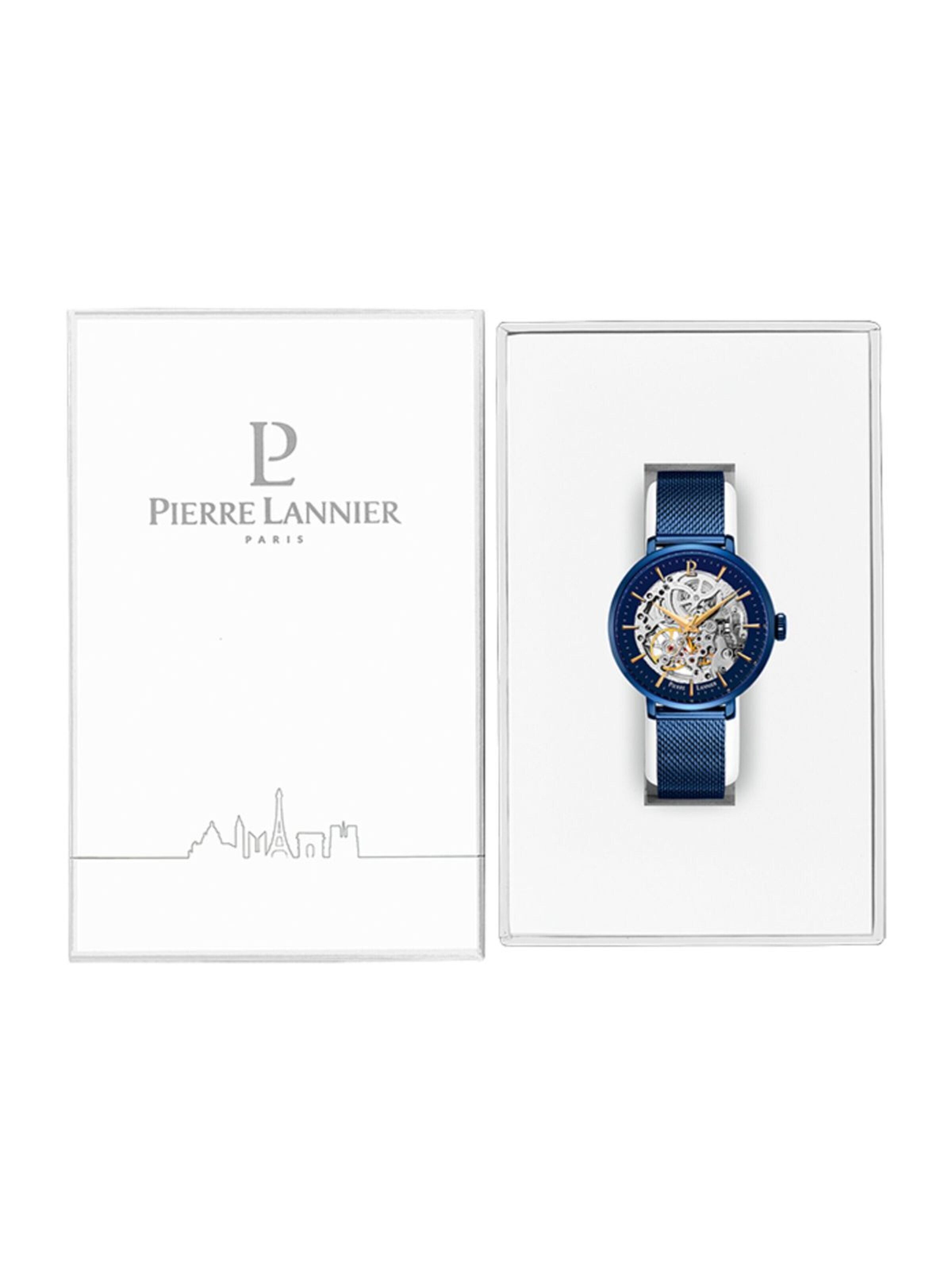 Montre à affichage analogique 'Pierre Lannier - Automatic watch Automatic - Automatic watch movement - Watch case width: 35 mm' Pierre Lannier en bleu