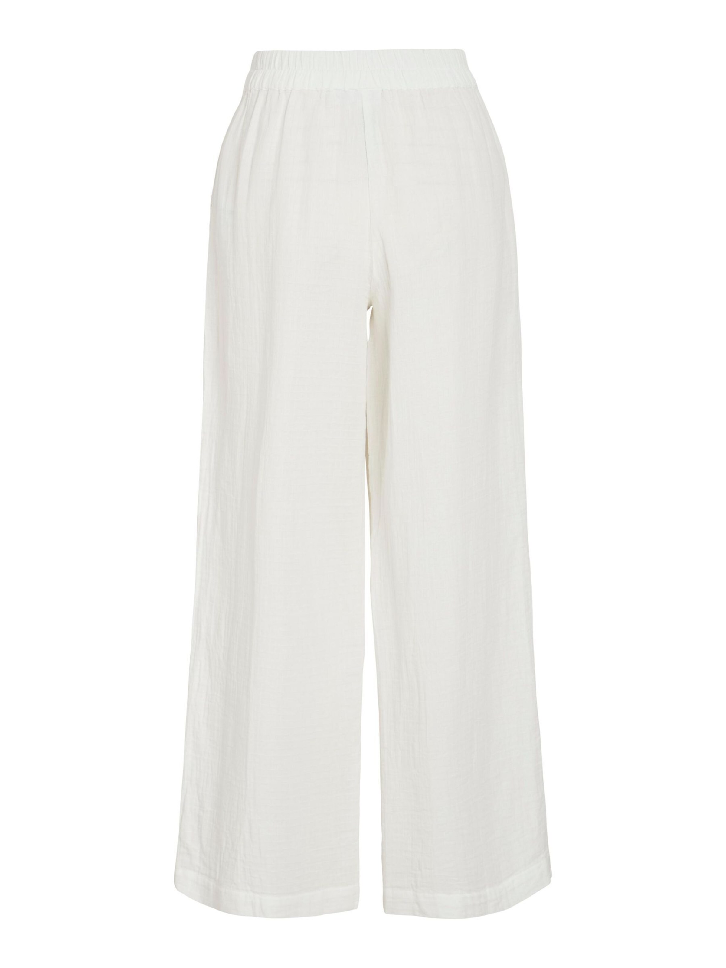 VILA - Pierna ancha Pantalón 'VILania' en blanco