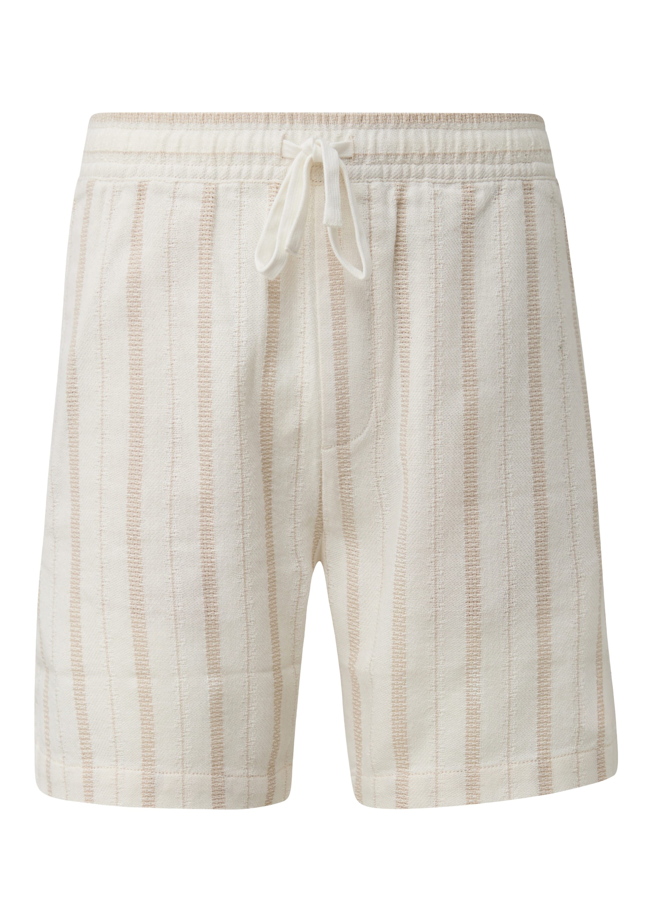 QS Trousers in Beige: front