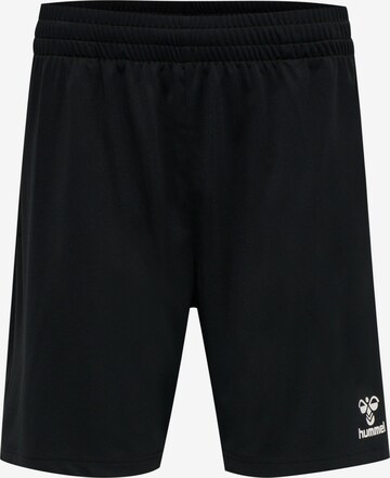 Regular Pantalon de sport 'Referee' Hummel en noir : devant