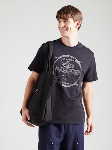NAPAPIJRI - Camiseta 'S-Bald' en negro: frente