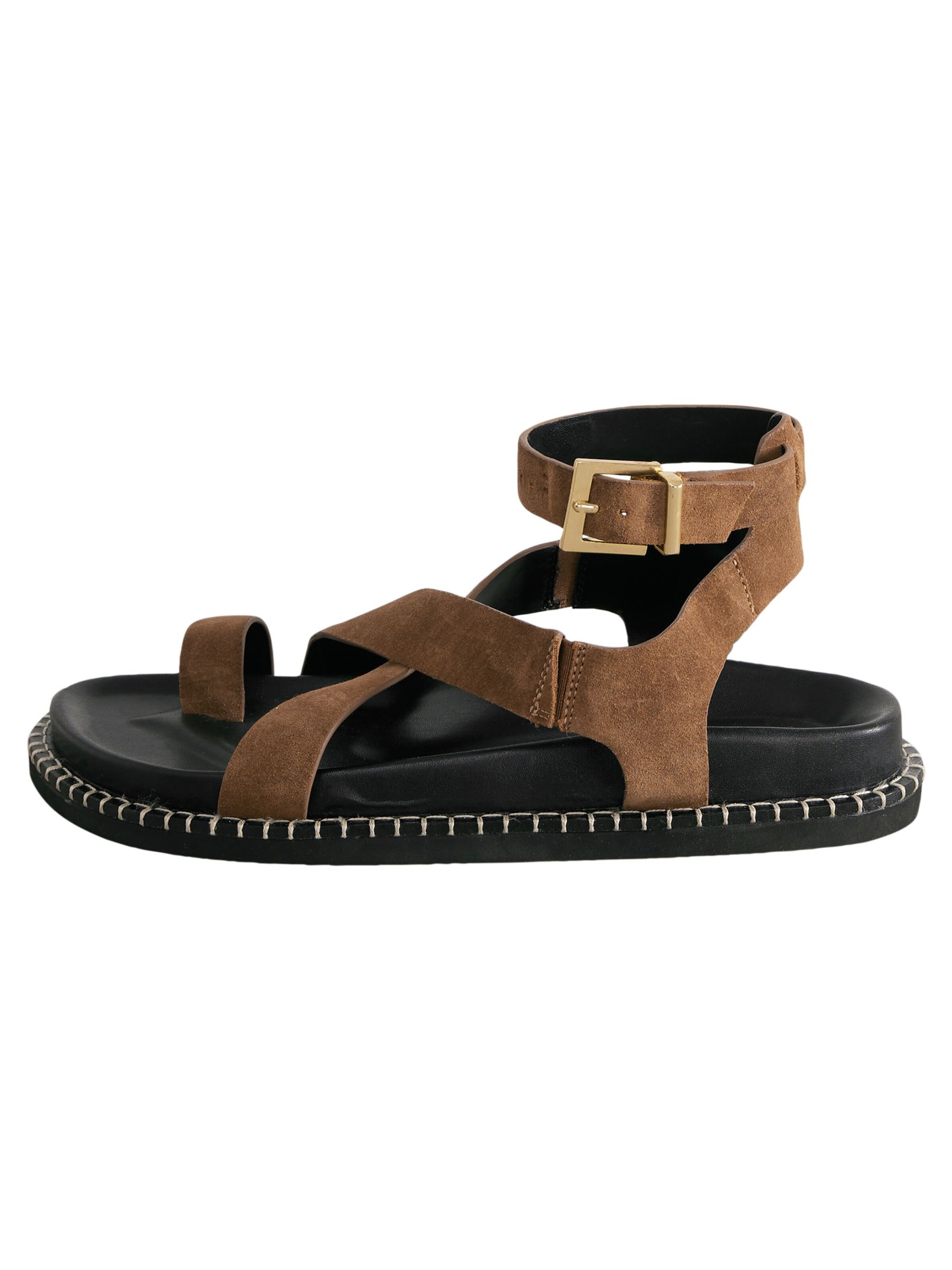Next Strap sandal in Brown: front