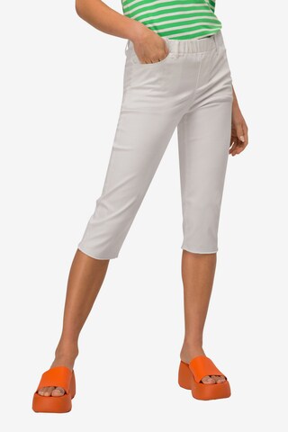 LAURASØN Skinny Pants in White: front