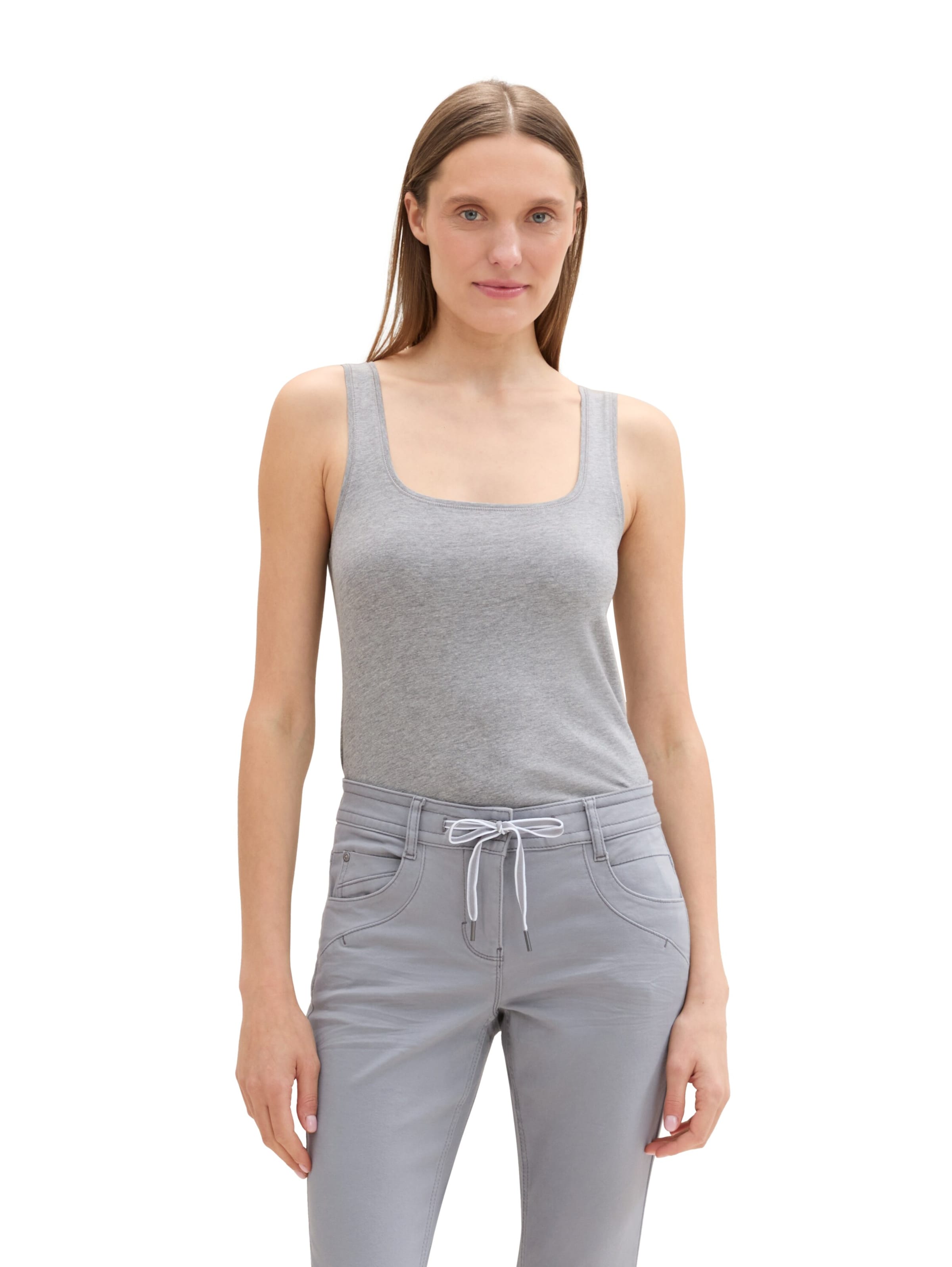 TOM TAILOR Top - Sivá: predná strana