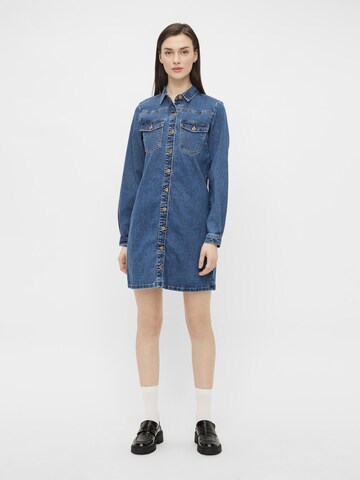 PIECES Shirt Dress 'Perry' in Blue