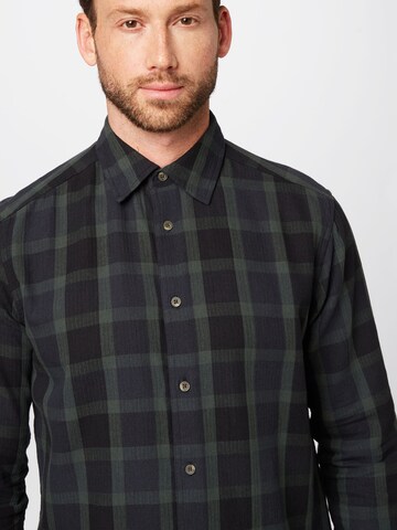 Only & Sons Regular fit Button Up Shirt 'TEX' in Green