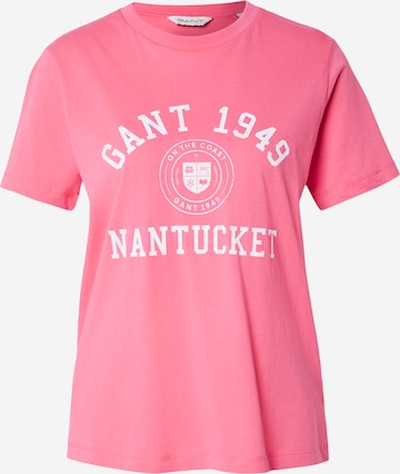 GANT - Camiseta en rosa: frente