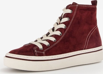 GABOR High-Top Sneakers in Red: front