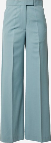 Tiger of Sweden Wide leg Pleated Pants 'IREZ' in Blue: front