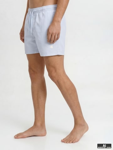 JACK & JONES Zwemshorts 'Jack & Jones Heren Zwemshort JPSTMAUI TROPIC Effen' in Blauw