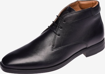 Gordon & Bros Lace-Up Shoes in Black: front