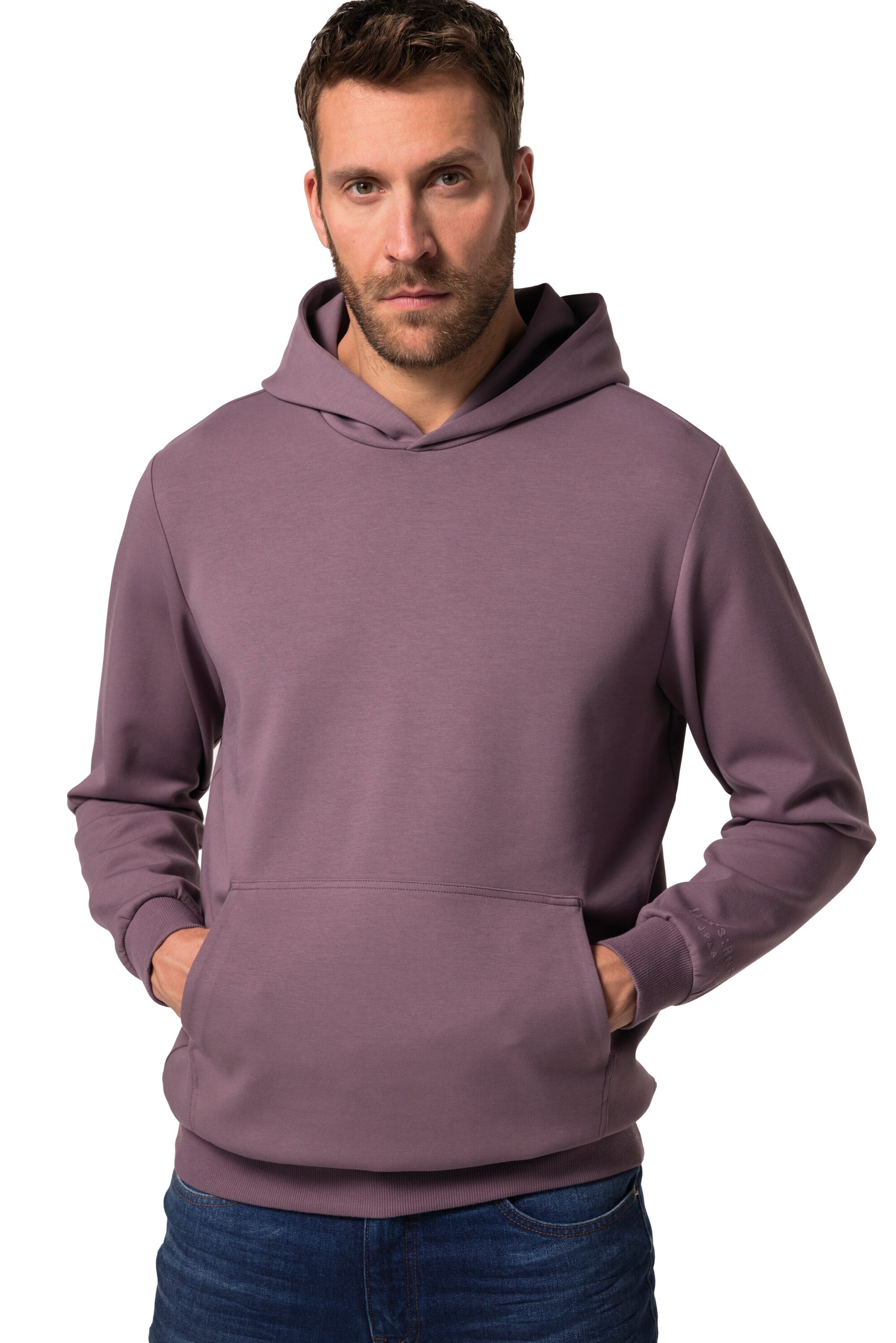 JP1880 Zip-Up Hoodie in Purple: front