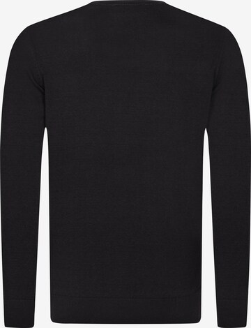 DENIM CULTURE Pullover 'MANNO' in Schwarz