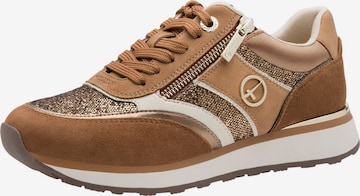 Tamaris Platform trainers in Brown: front