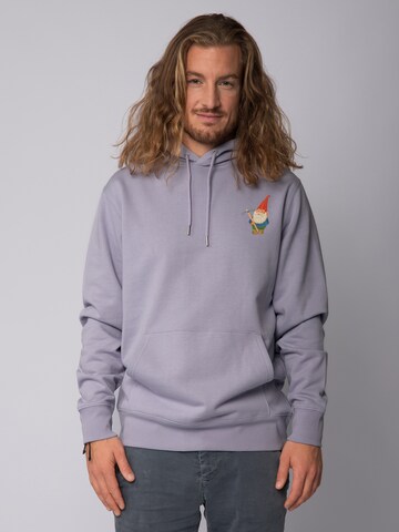 Felpa 'Gartenzwerg' di Watapparel in lilla: frontale