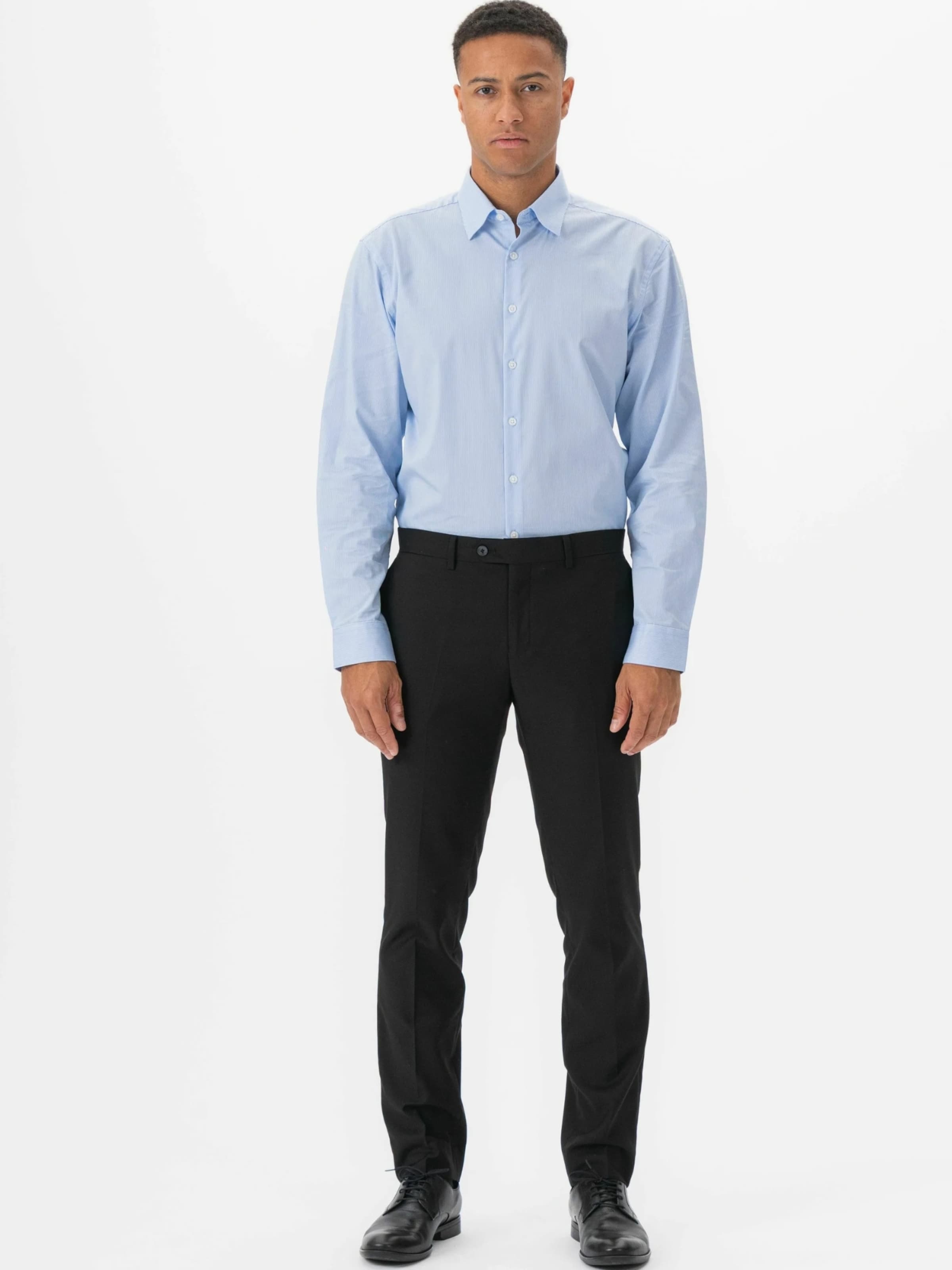 Coupe regular Chemise ' The Original ' TEESHOPPEN en bleu