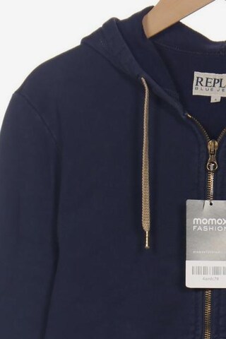 REPLAY Sweatshirt & Zip-Up Hoodie in S in Blue