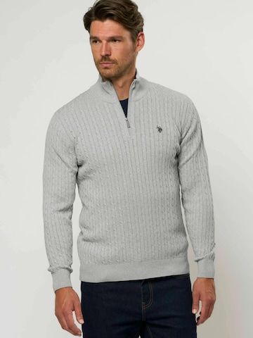 U.S. POLO ASSN. Pullover ' Amir ' in Grau: Vorderseite
