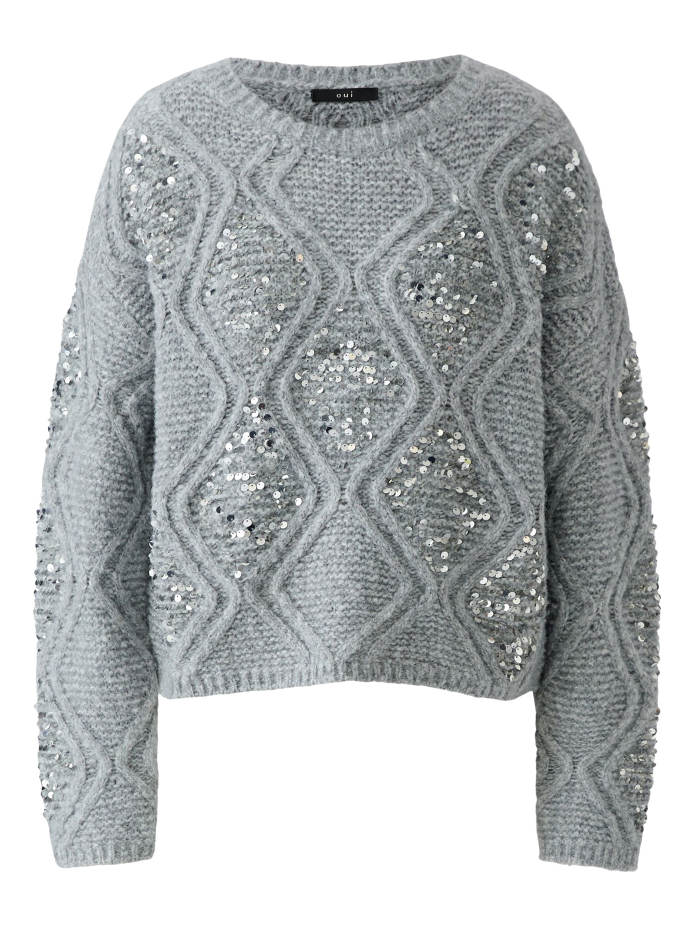 OUI Pullover in Grau: Vorderseite