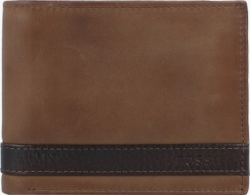 Porte-monnaies 'Quinn' FOSSIL en marron : devant