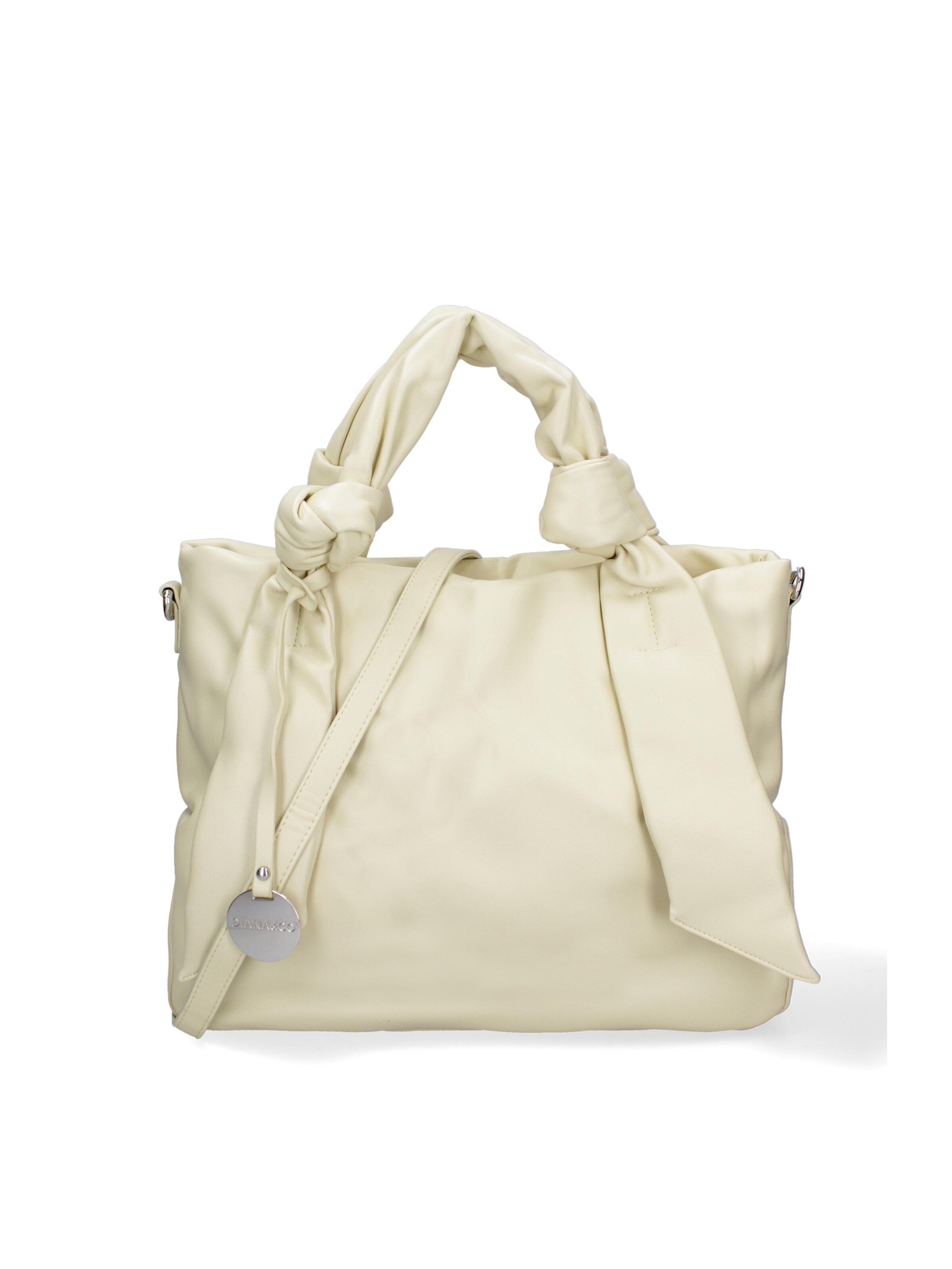 Shopper 'Borsa Shopper Donna Ecopelle con Zip e Tracolla Regolabile' di Diana&Co. in giallo