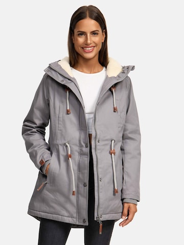 NAVAHOO Winter Jacket 'IreliaanB991' in Grey: front