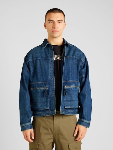 Veste mi-saison G-Star RAW en bleu : devant