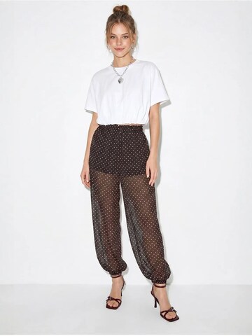 Bianco Lucci Tapered Hose‌‌‌‌‌‌‌ in Schwarz