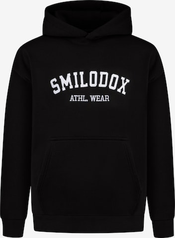 Smilodox Sweatshirt ' Kayson ' in Black: front